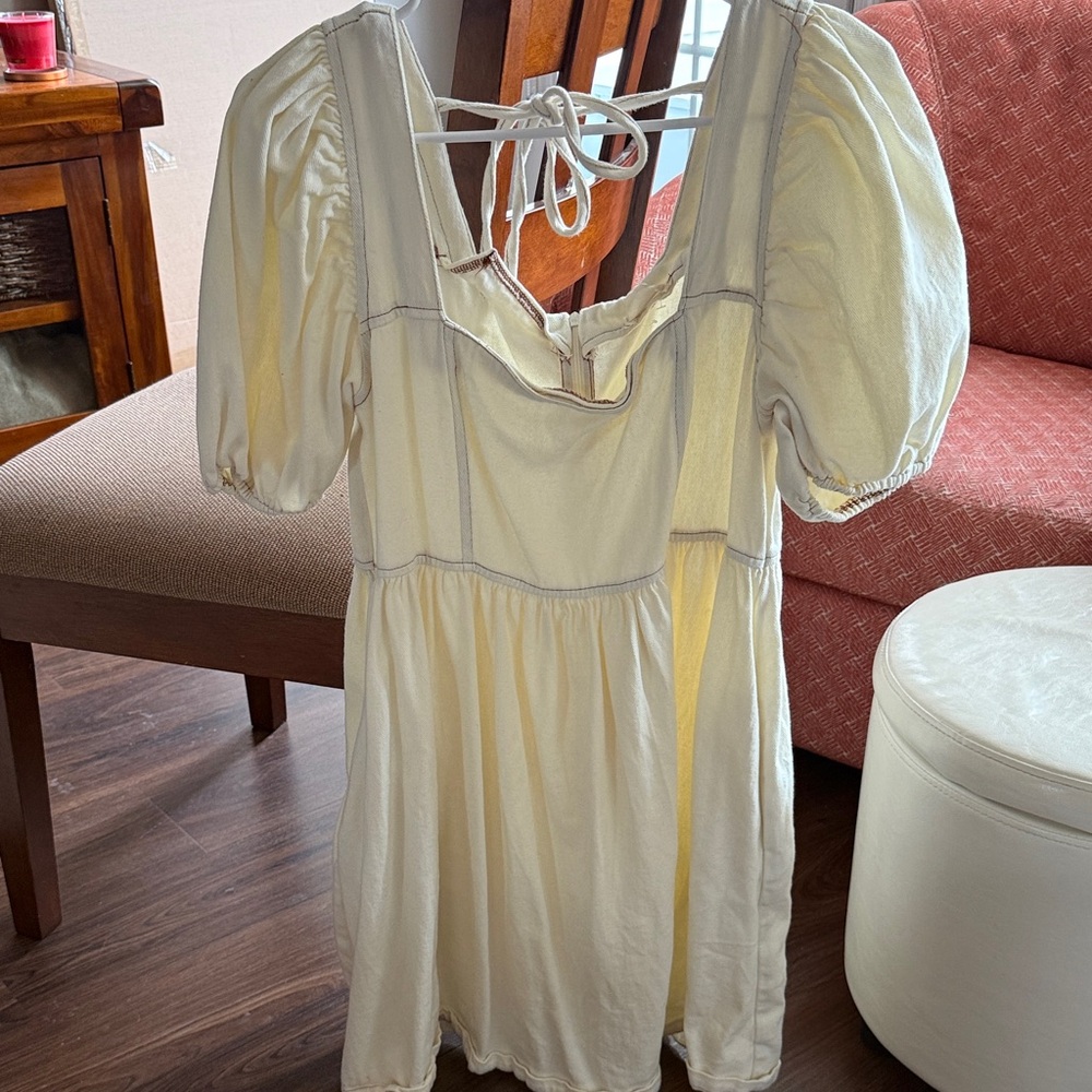 Altar'd State Ivory Textured Dress